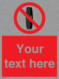 Custom Do Not Change Grinding Wheel Sign